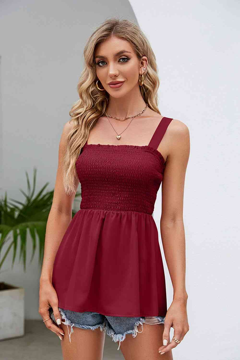 Stilla | Square Neck Babydoll Tank