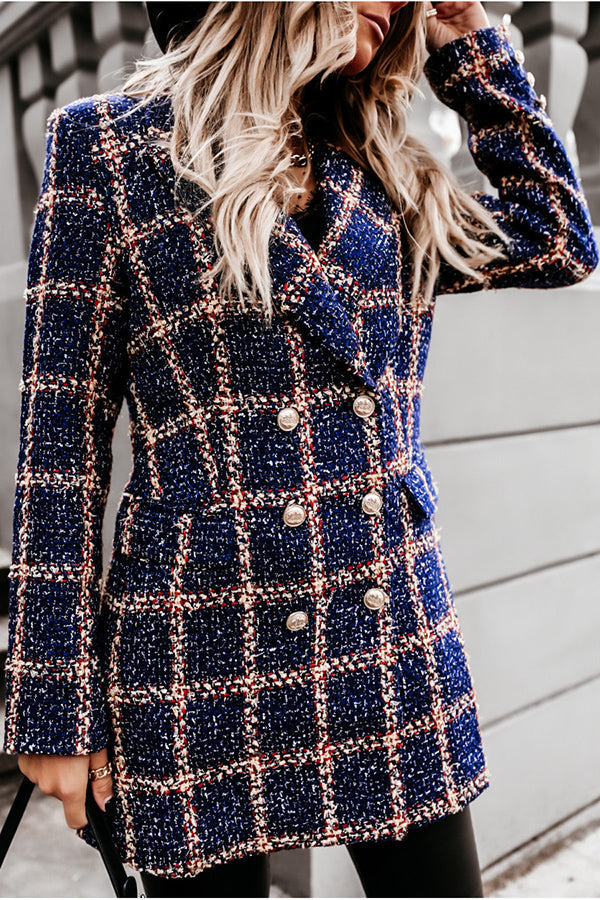 Stilla | Making Statements Plaid Tweed Blazer