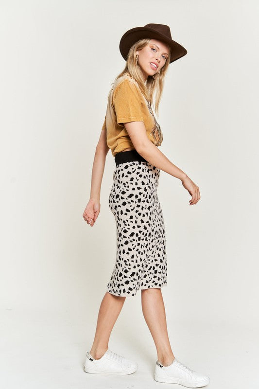 Stilla | Print Sweater Nederdele