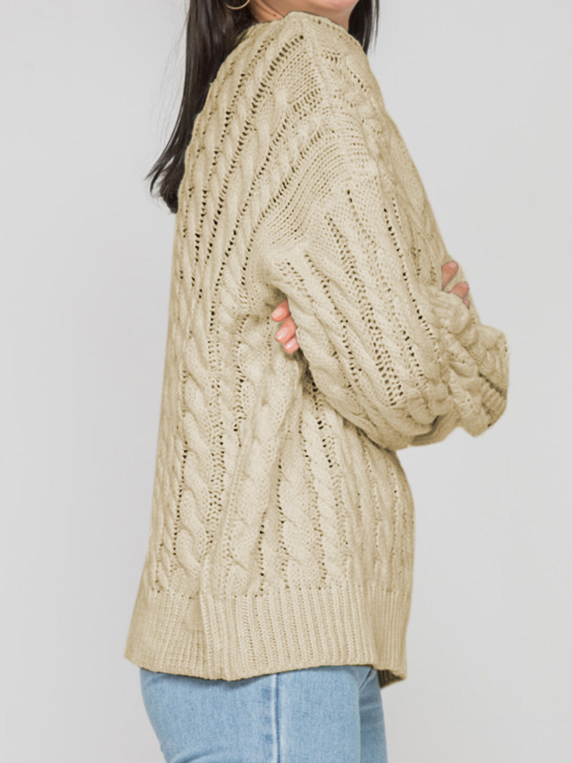 Stilla | Rund Ærme Kabel-Strik Sweater