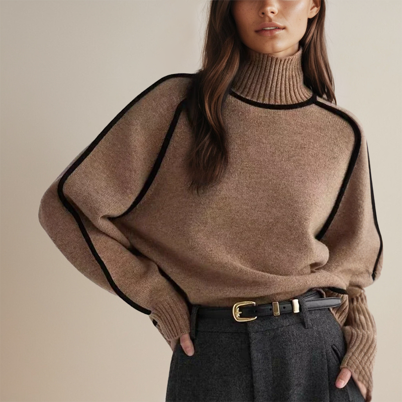 Stilla | Pullover med rullekrave af blødt cashmere strik