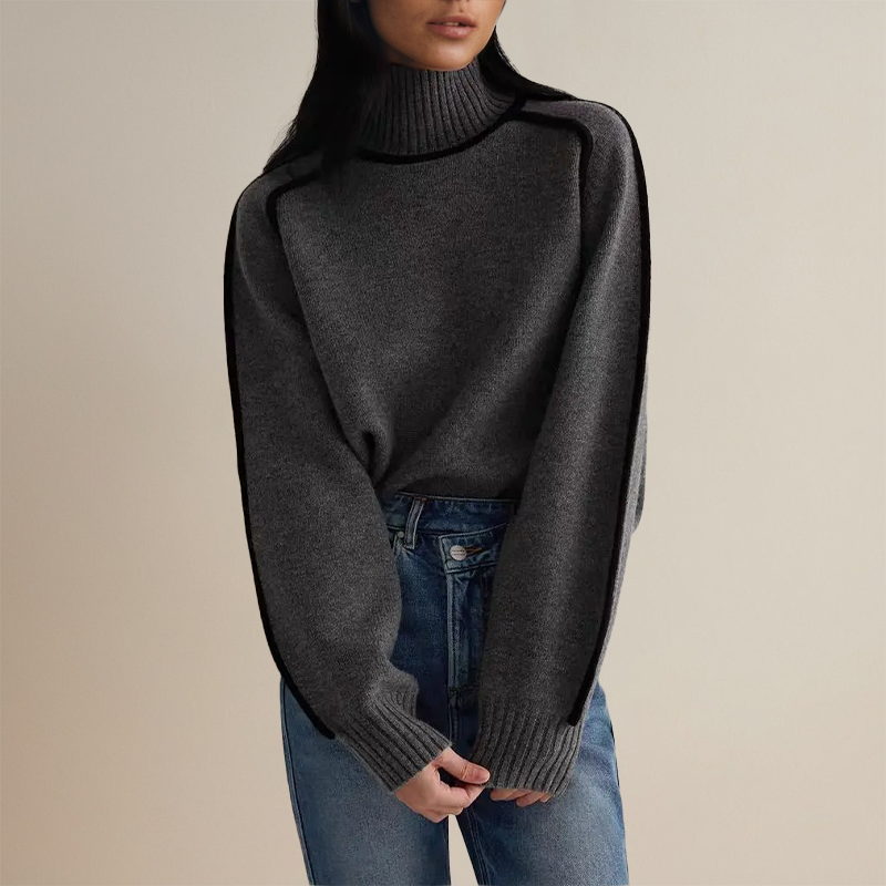 Stilla | Pullover med rullekrave af blødt cashmere strik