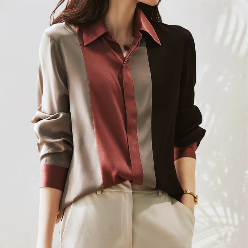 Stilla | Alsidig Damen Bluse Satin Bliss