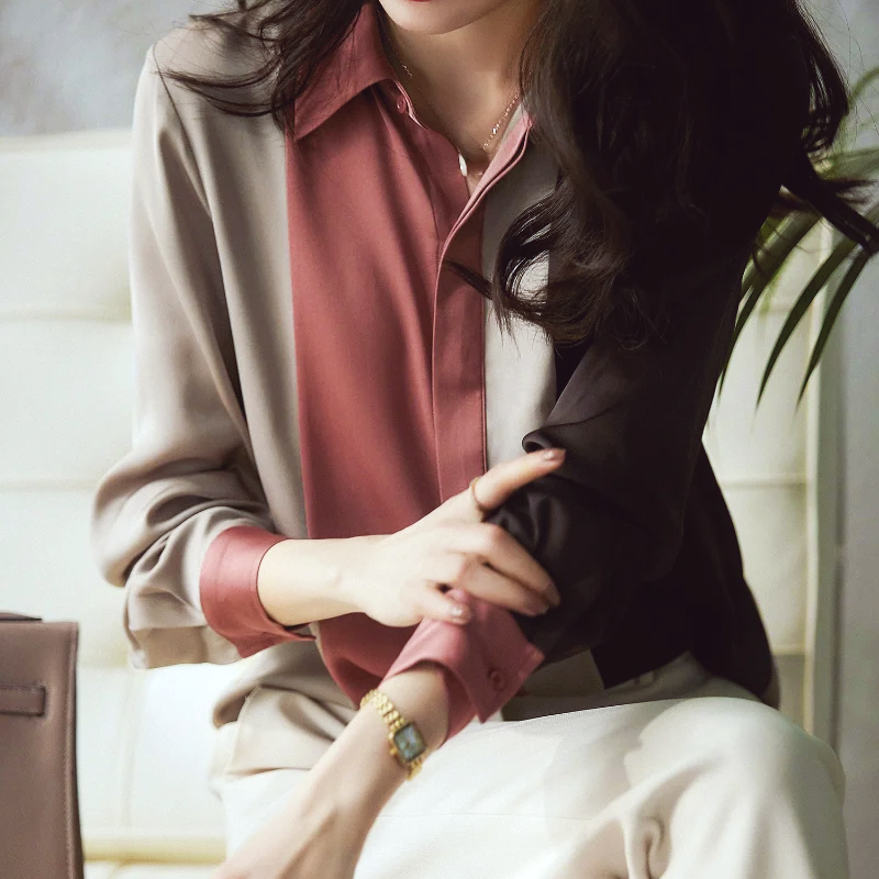 Stilla | Alsidig Damen Bluse Satin Bliss