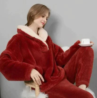 Stilla | Pyjamasæt i fluffy fleece til natten