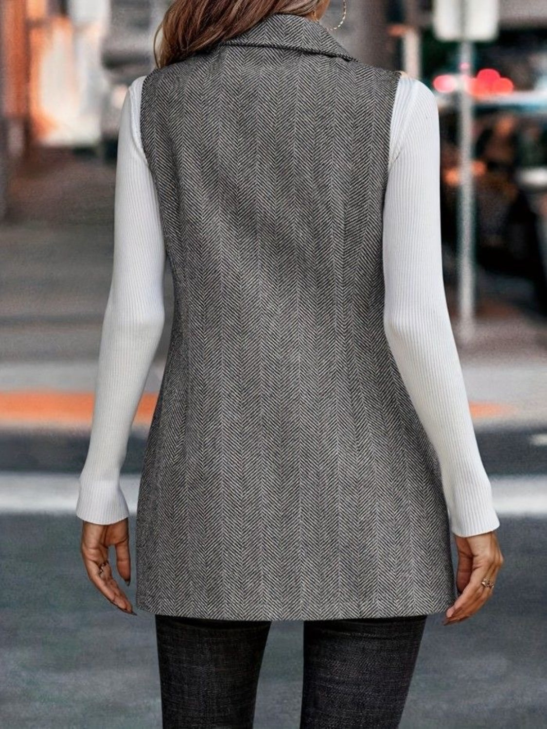 Stilla | Krave Nakke Longline Vest Frakke
