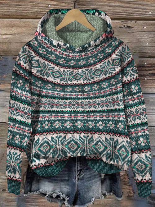 Stilla | Sweater Med Hætte Af Islandsk Uld