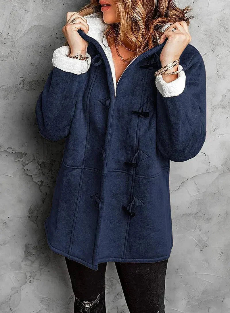 Stilla | Cashmere Frakke Med Hætte