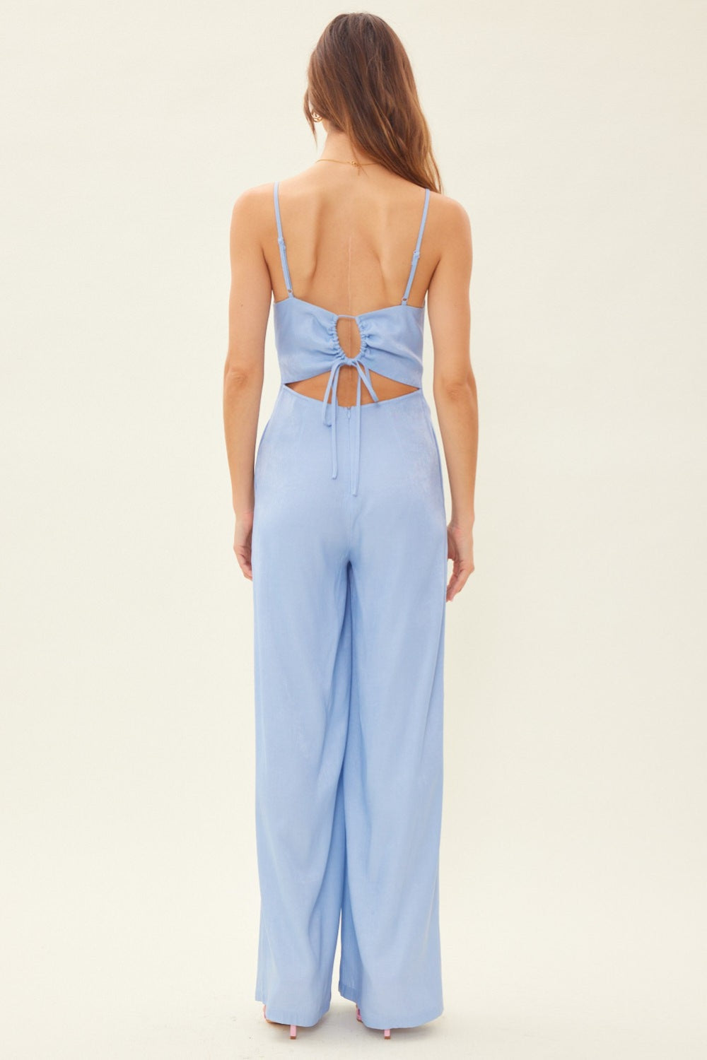 Stilla | Ditto Snørebag Uden Ærmer Bred Ben Jumpsuit