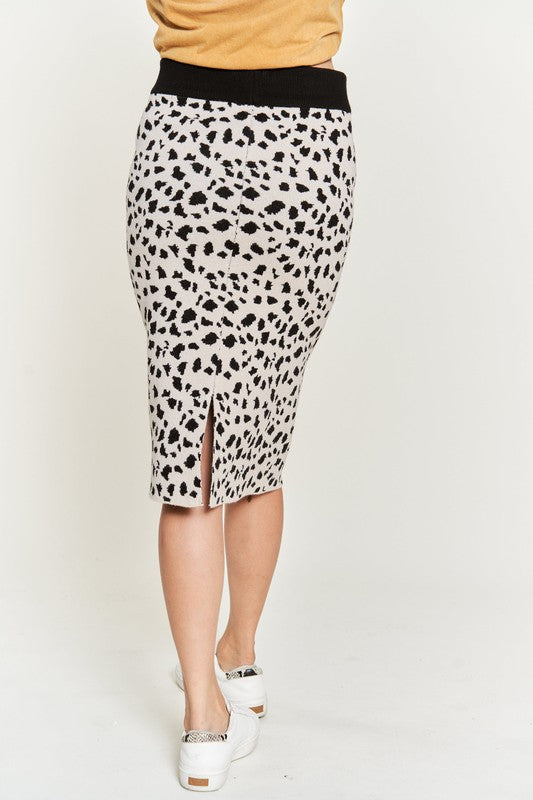 Stilla | Print Sweater Nederdele