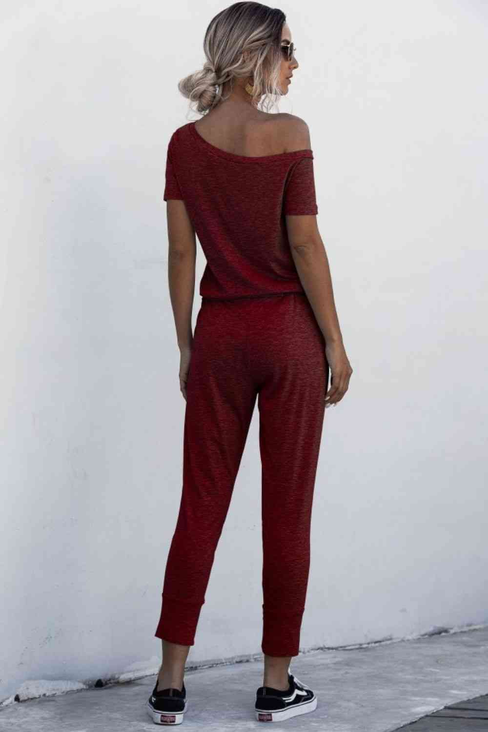 Stilla | Halsbundet Jumpsuit Med Lommer