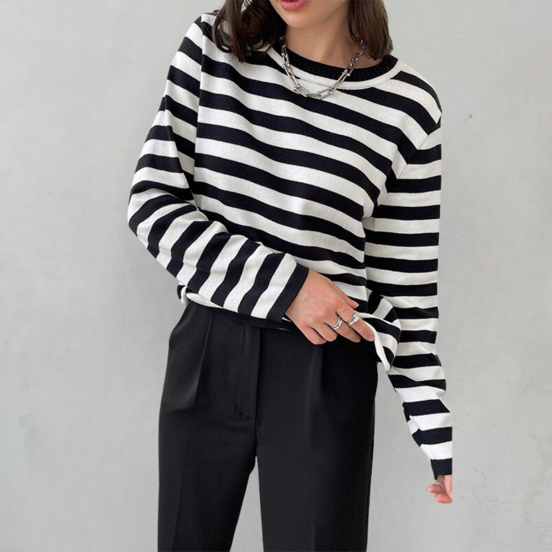 Stilla | Moderne Stribede Bluse