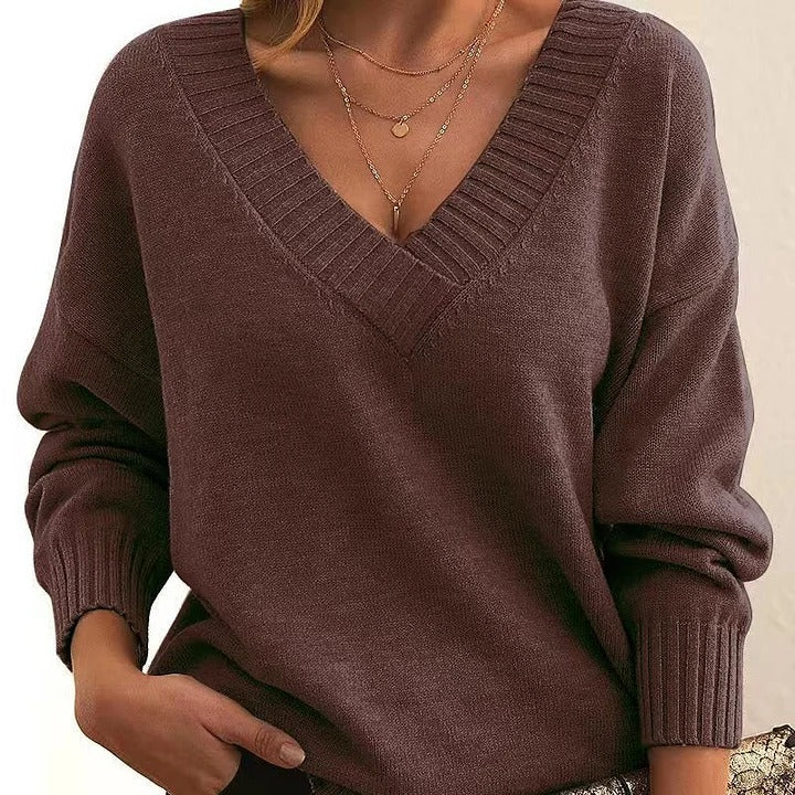 Stilla | V Ausschnitt Pullover mit weichem Griff