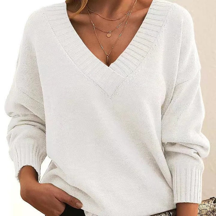 Stilla | V Ausschnitt Pullover mit weichem Griff