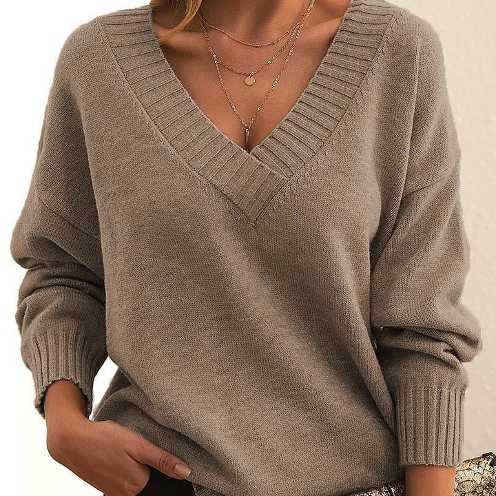 Stilla | V Ausschnitt Pullover mit weichem Griff