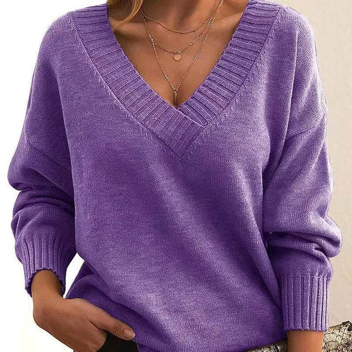 Stilla | V Ausschnitt Pullover mit weichem Griff