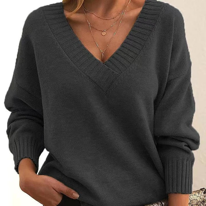 Stilla | V Ausschnitt Pullover mit weichem Griff
