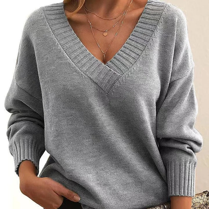 Stilla | V Ausschnitt Pullover mit weichem Griff