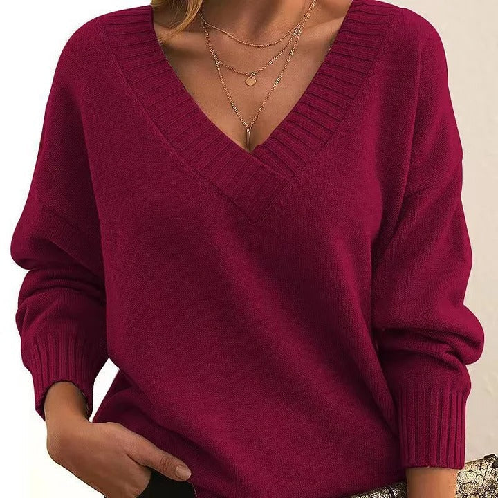 Stilla | V Ausschnitt Pullover mit weichem Griff