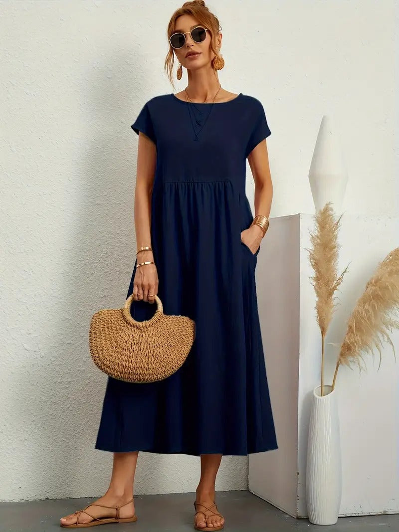 Stilla | Sommerkjole Med Solid Taske