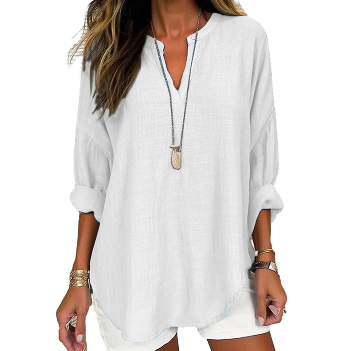Stilla | Smart Linned Bluse