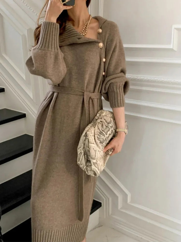Stilla | Elegant Haute Couture Pullover i Blødt Strik med Lange Ærmer