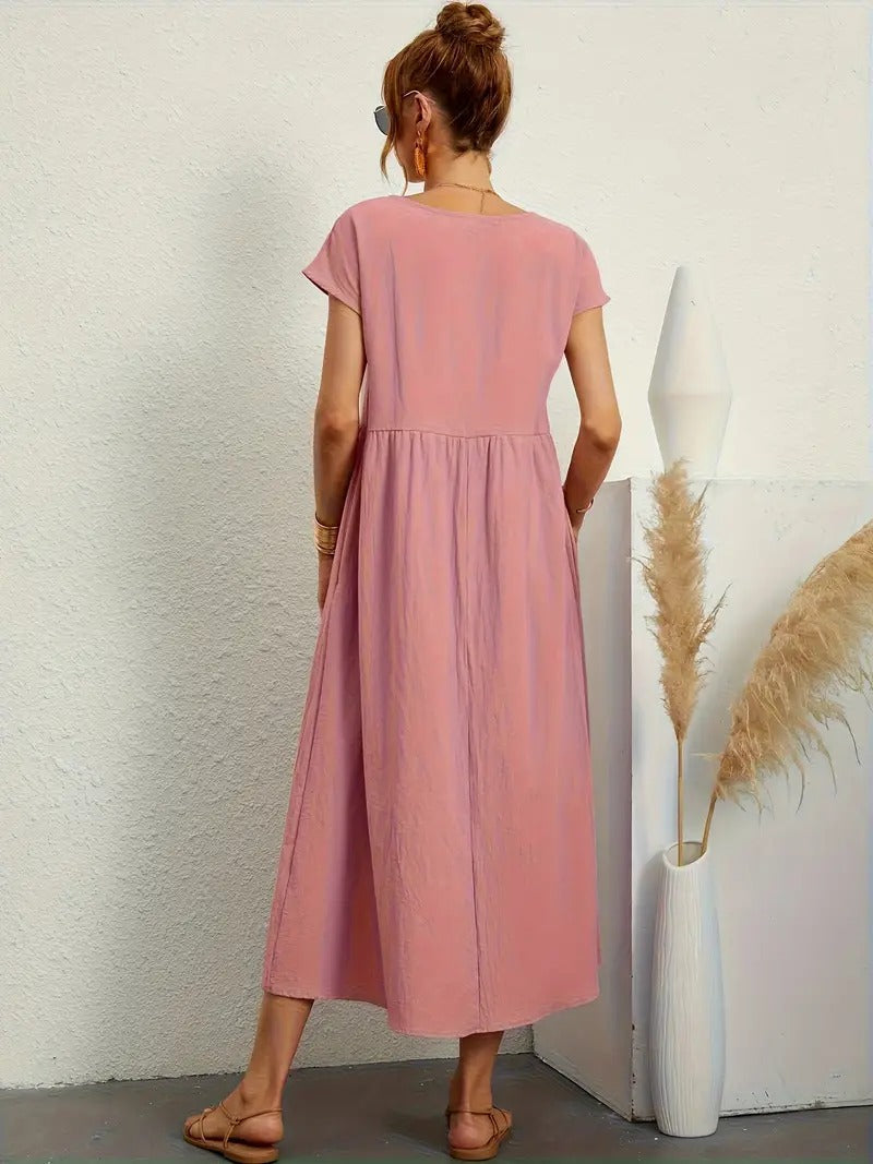 Stilla | Sommerkjole Med Solid Taske