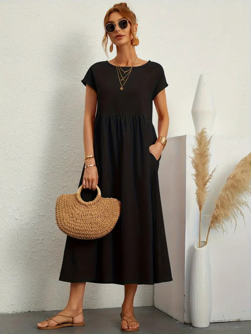 Stilla | Sommerkjole Med Solid Taske