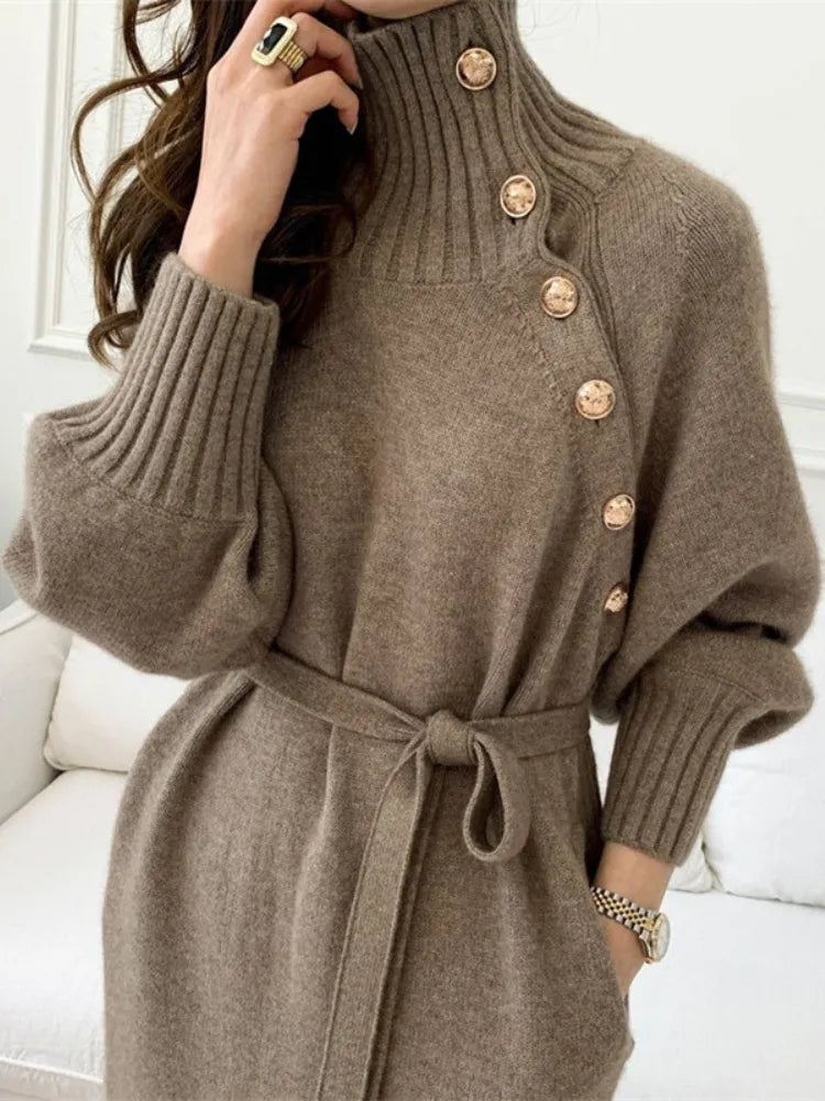 Stilla | Elegant Haute Couture Pullover i Blødt Strik med Lange Ærmer