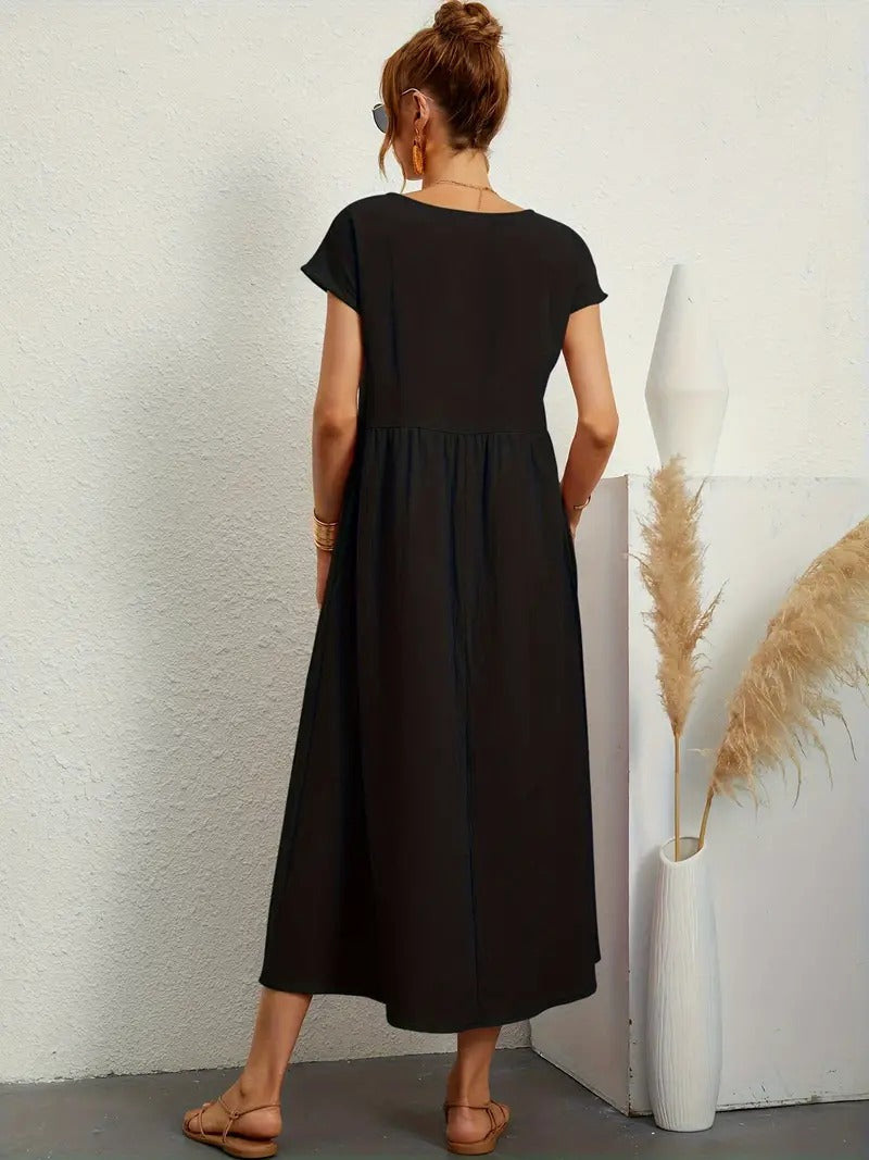 Stilla | Sommerkjole Med Solid Taske