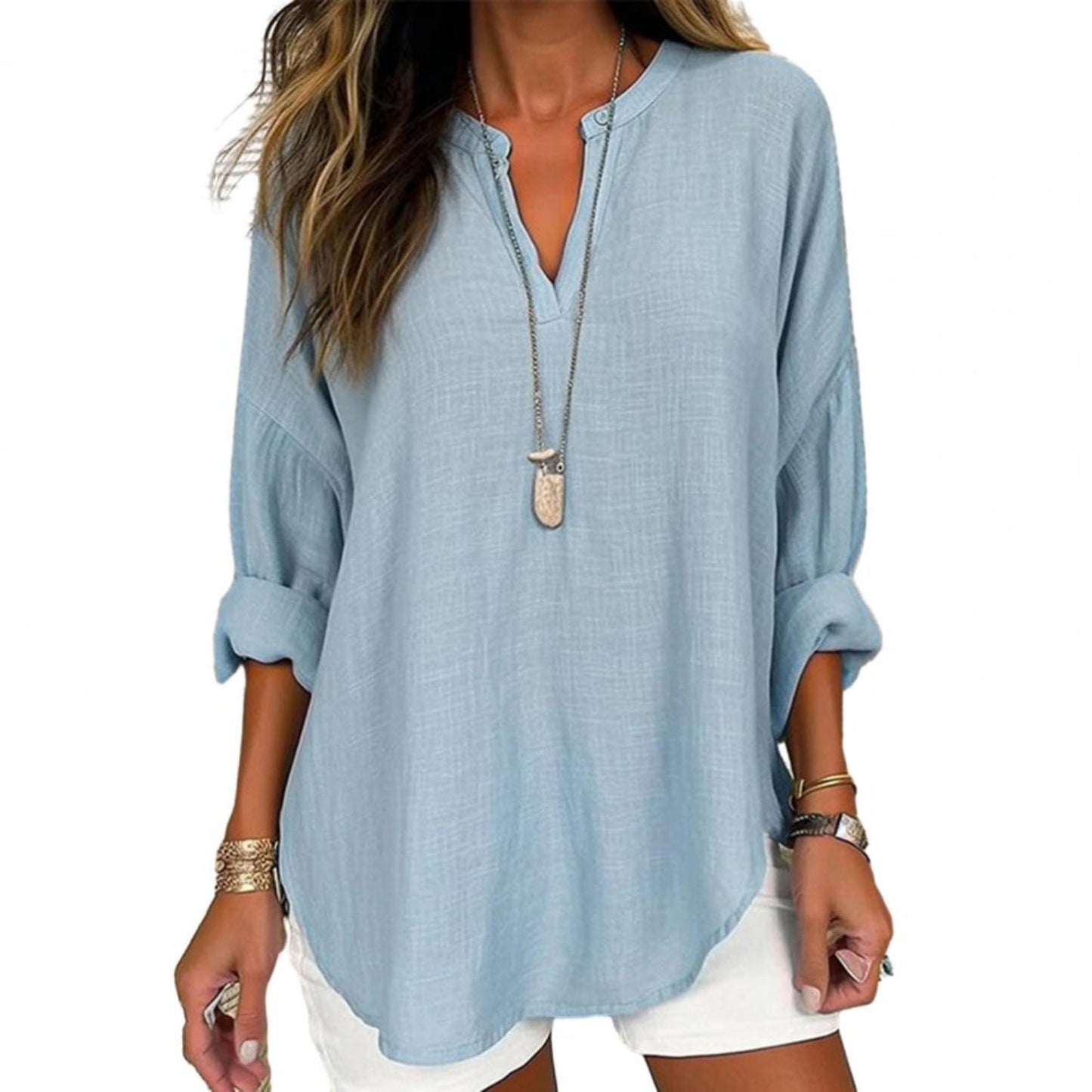 Stilla | Smart Linned Bluse