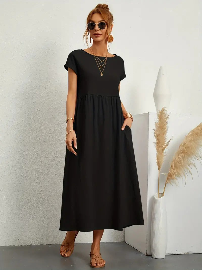 Stilla | Sommerkjole Med Solid Taske