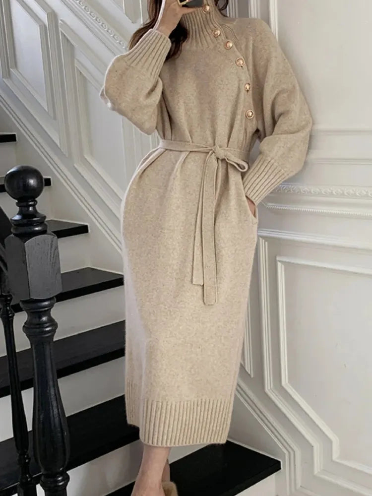 Stilla | Elegant Haute Couture Pullover i Blødt Strik med Lange Ærmer