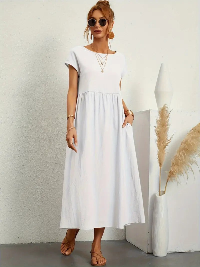 Stilla | Sommerkjole Med Solid Taske
