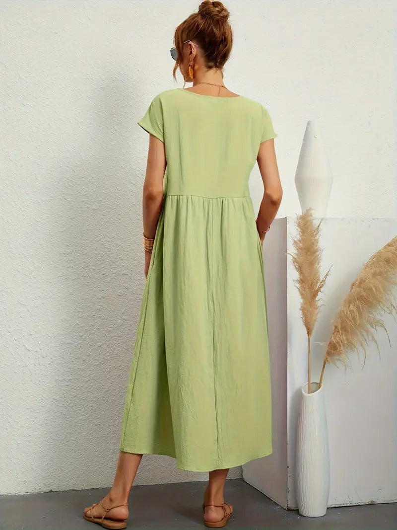 Stilla | Sommerkjole Med Solid Taske
