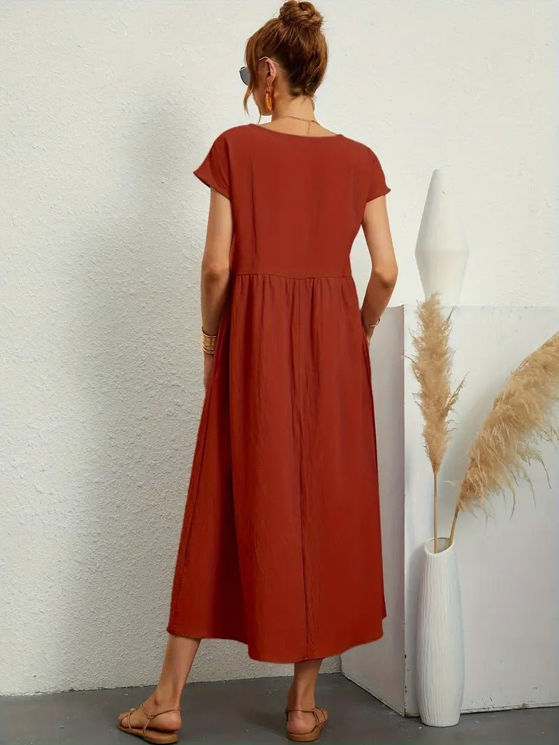 Stilla | Sommerkjole Med Solid Taske