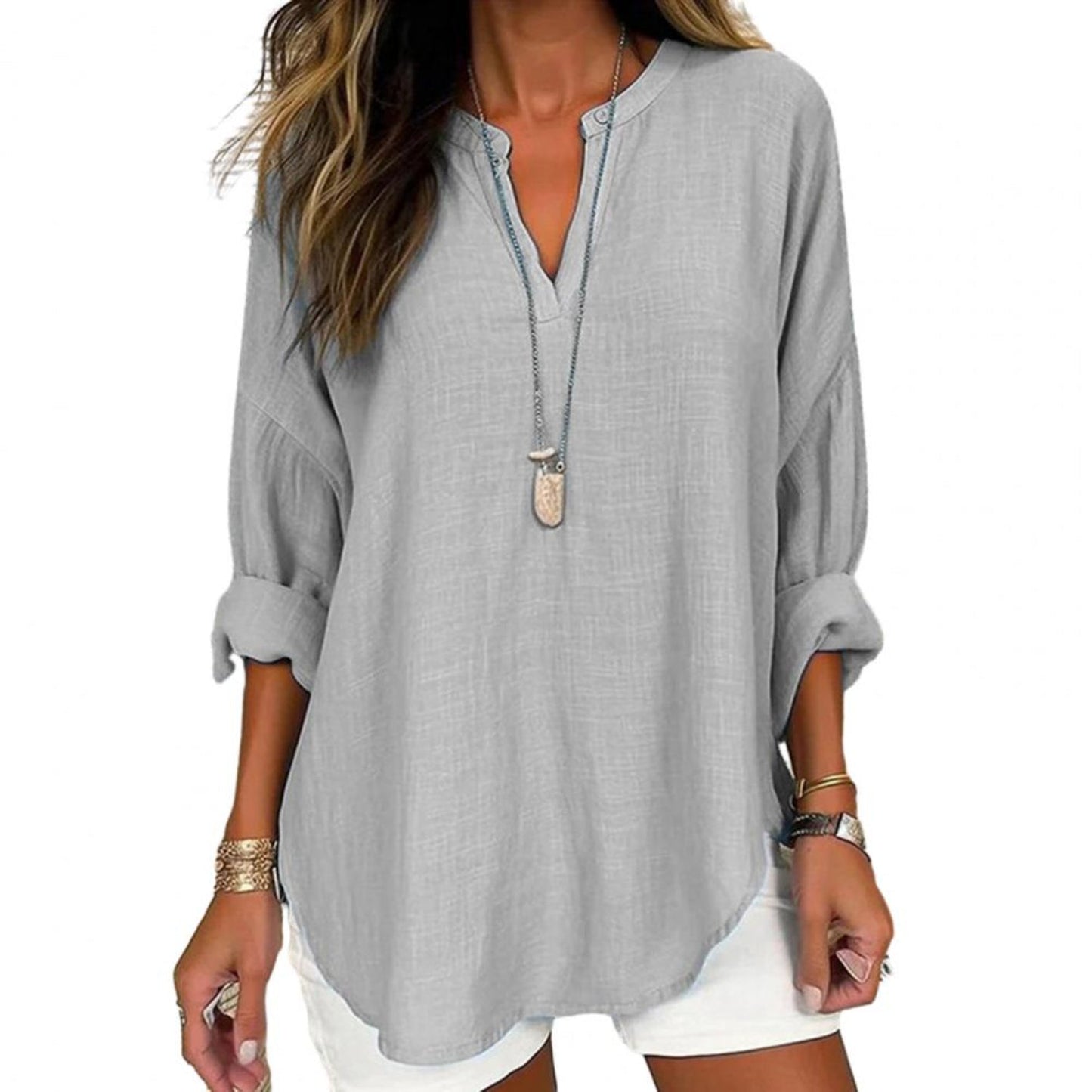 Stilla | Smart Linned Bluse