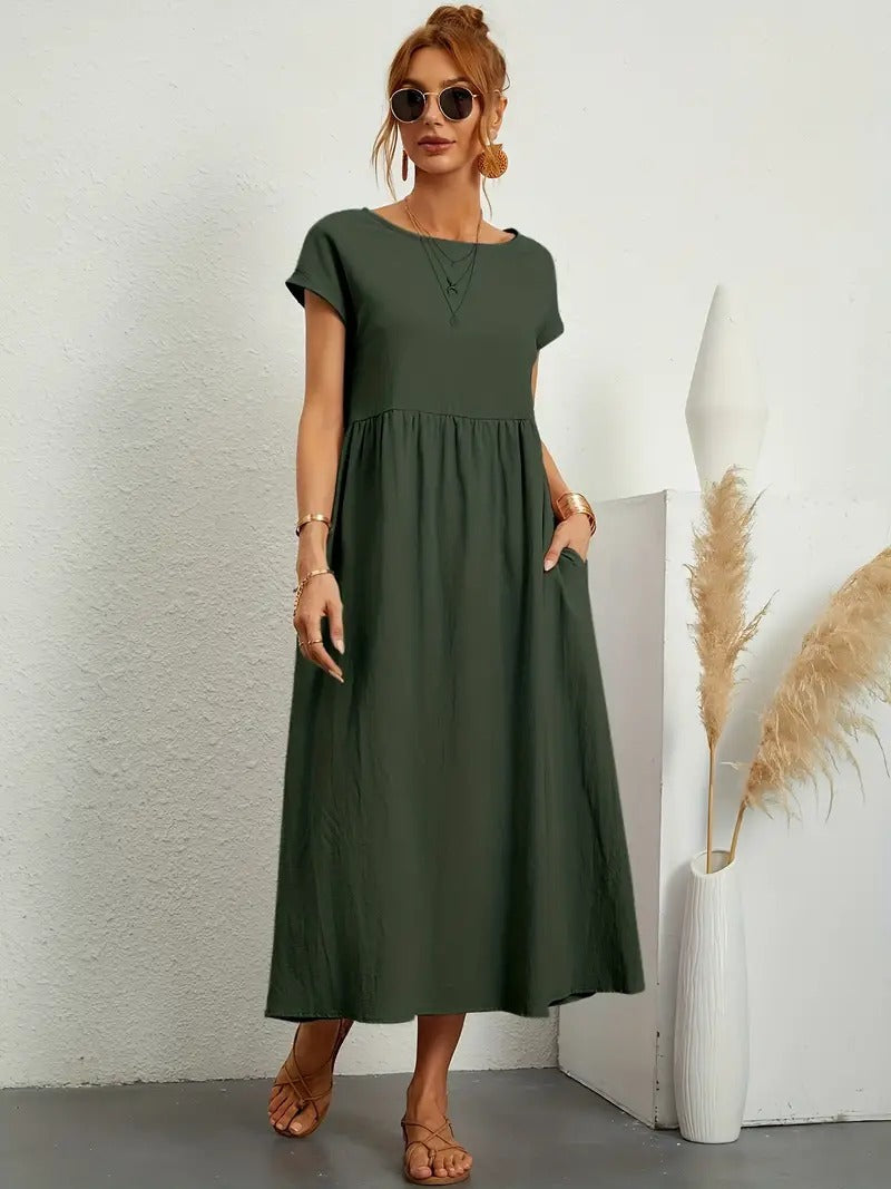 Stilla | Sommerkjole Med Solid Taske