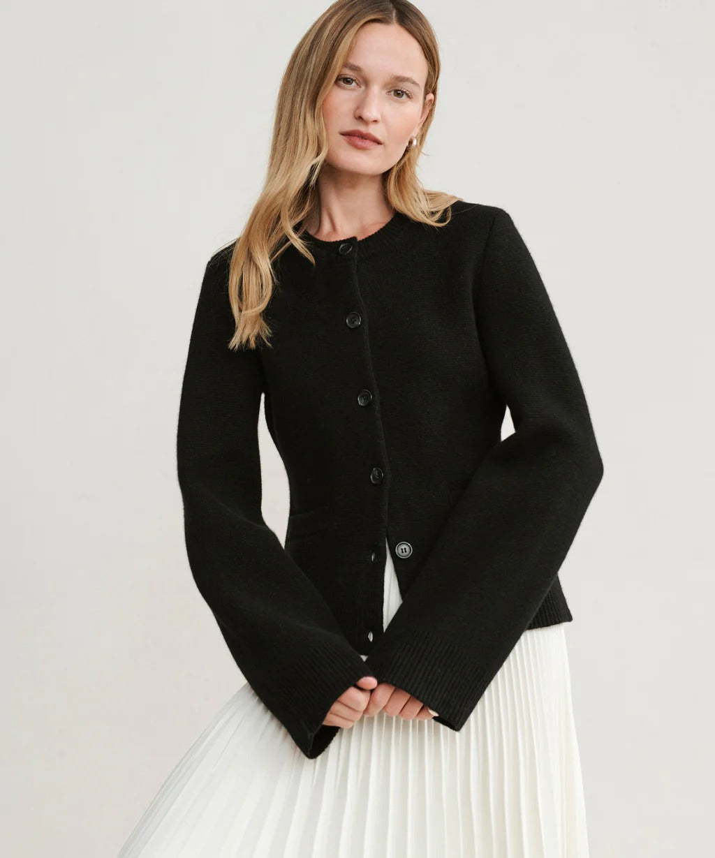 Stilla | Cardigan Alt-Sølv med Knapper