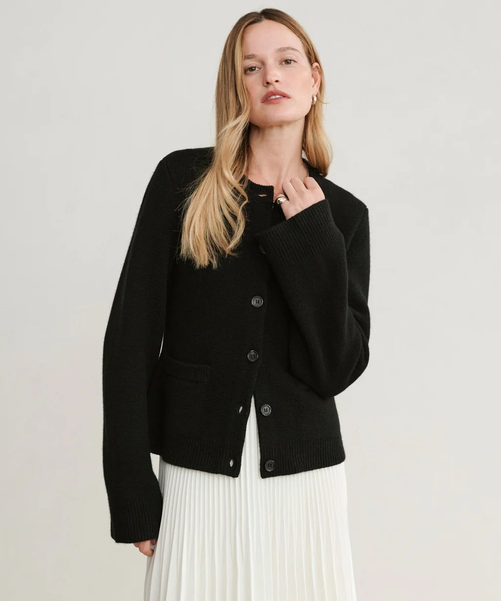 Stilla | Cardigan Alt-Sølv med Knapper