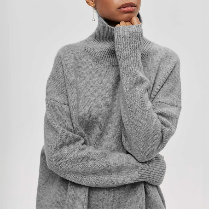 Stilla | Oversized-trøje Med Rullekrave