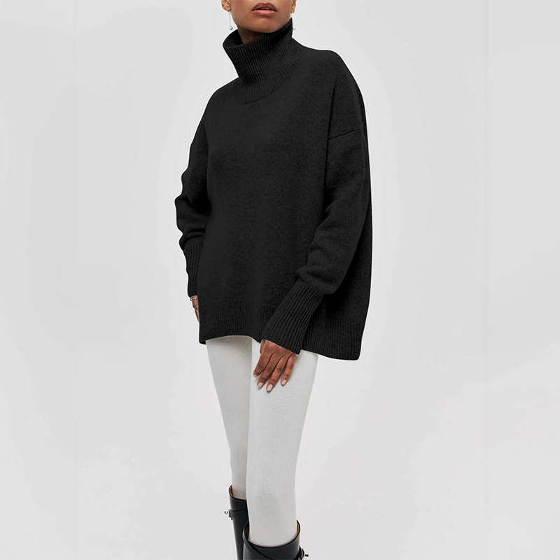 Stilla | Oversized-trøje Med Rullekrave