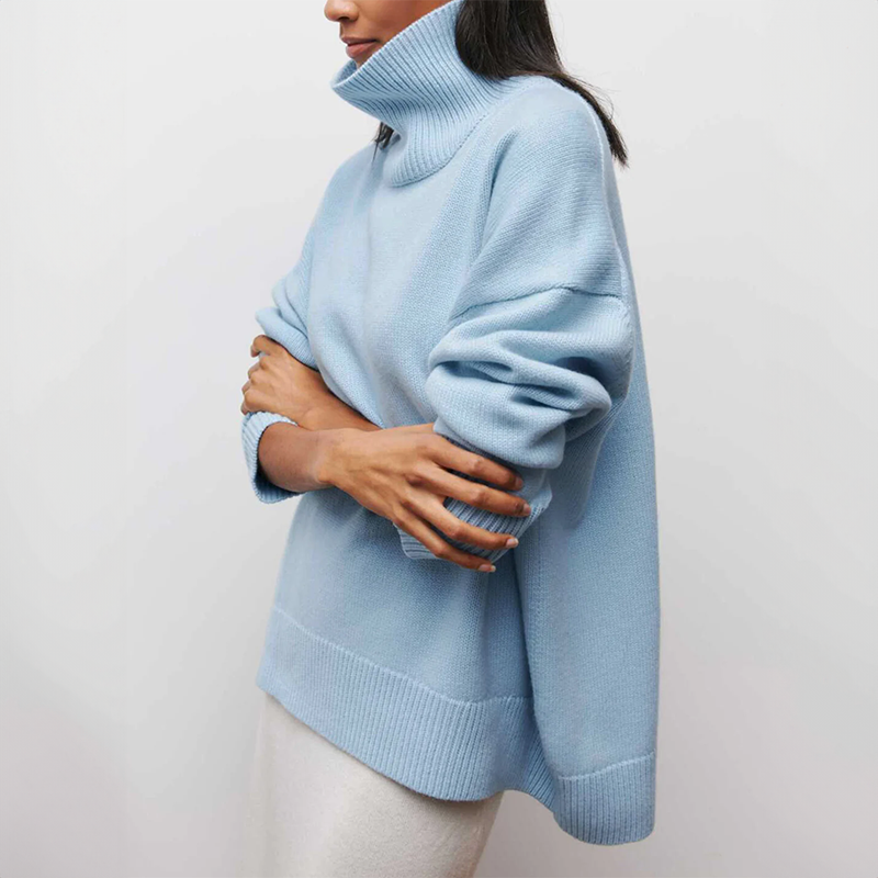 Stilla | Oversized-trøje Med Rullekrave