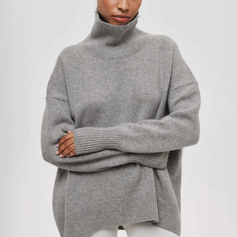 Stilla | Oversized-trøje Med Rullekrave