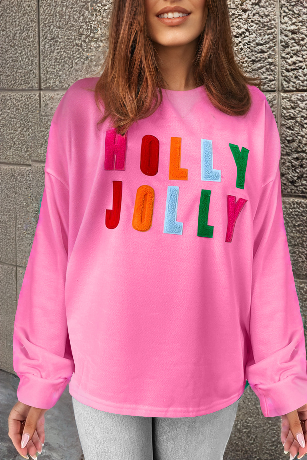 Stilla | Grafik Langærmet shirt Holly Jolly