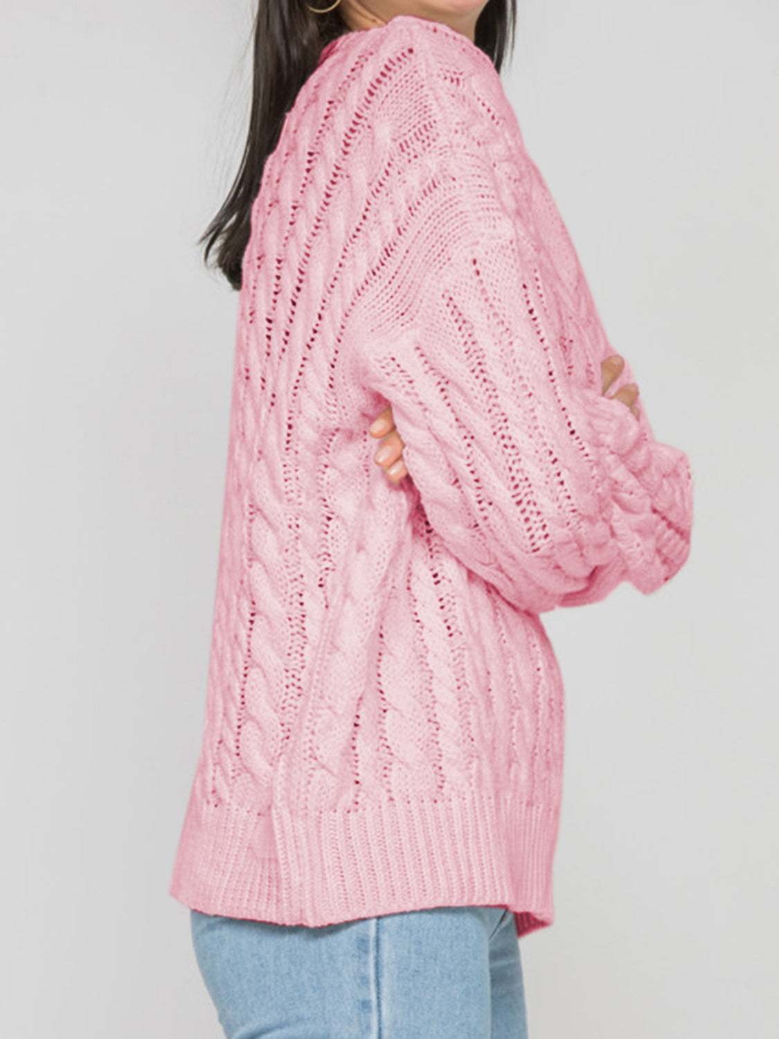 Stilla | Rund Ærme Kabel-Strik Sweater