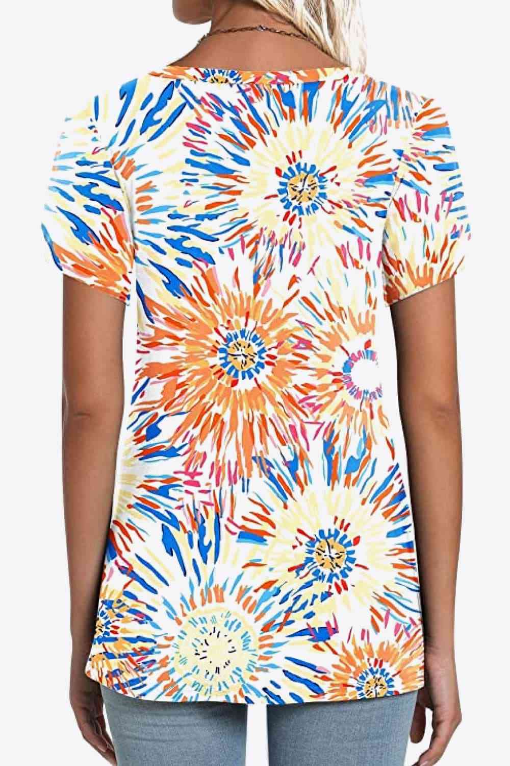 Stilla | Petal Sleeve V-hals Bluse