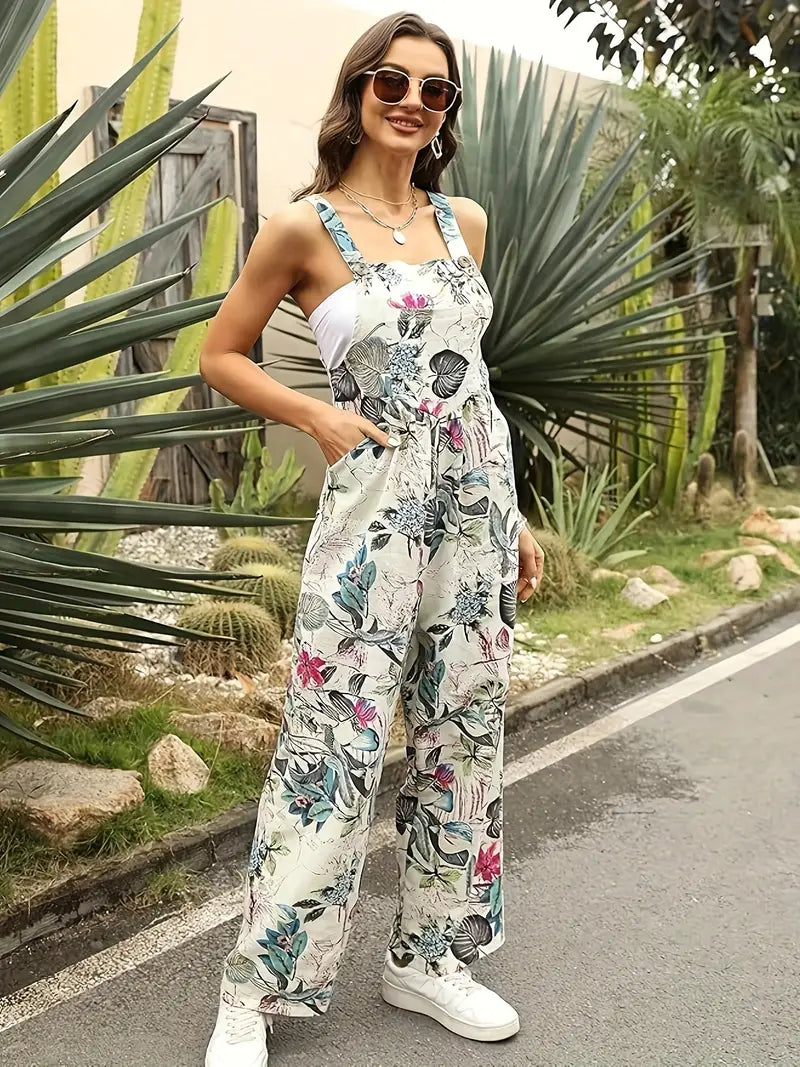 Stilla | Jumpsuit med blomstertryk