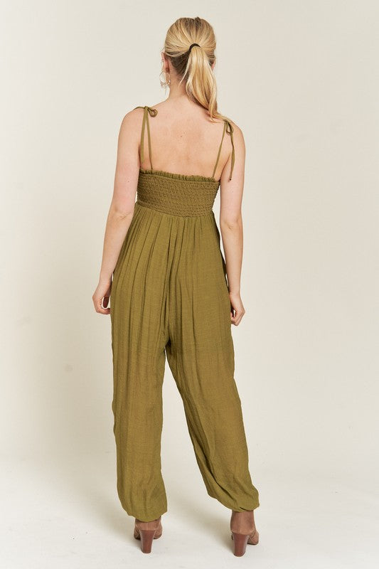 Stilla | Tie Strap Jumpsuit