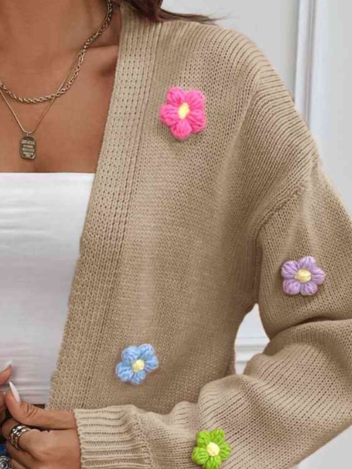 Stilla | Langærmet Åben Front Cardigan